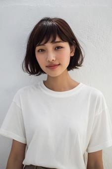 ボブヘアモデル ポートレート ヘアサロン ボブヘアモデル ポートレート ヘアサロンの写真